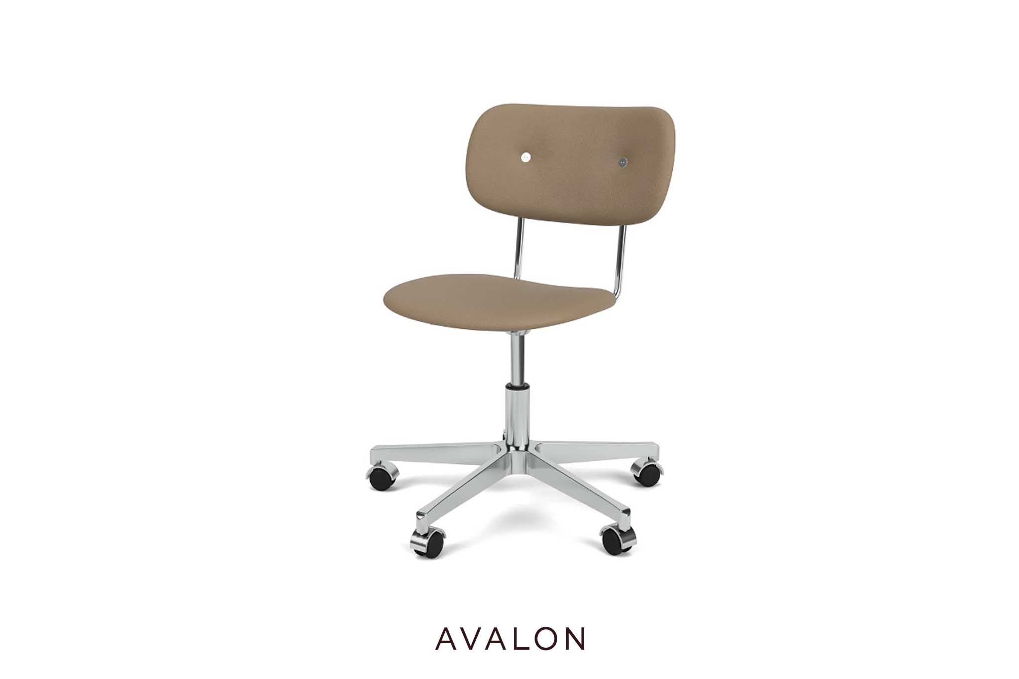 Dining room chair Audo Co Task chair | Fully upholstered, aluminum base