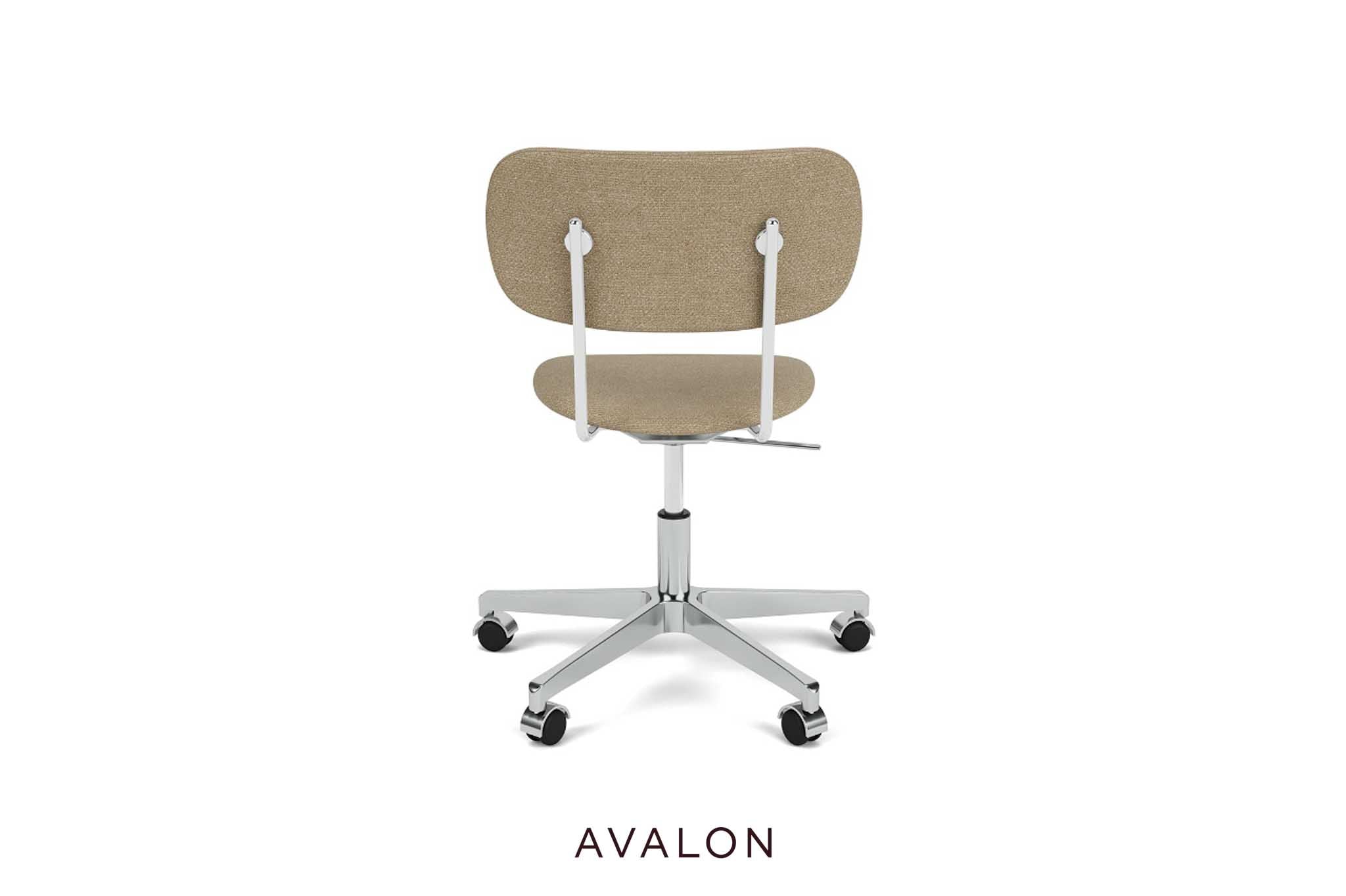 Dining room chair Audo Co Task chair | Fully upholstered, aluminum base