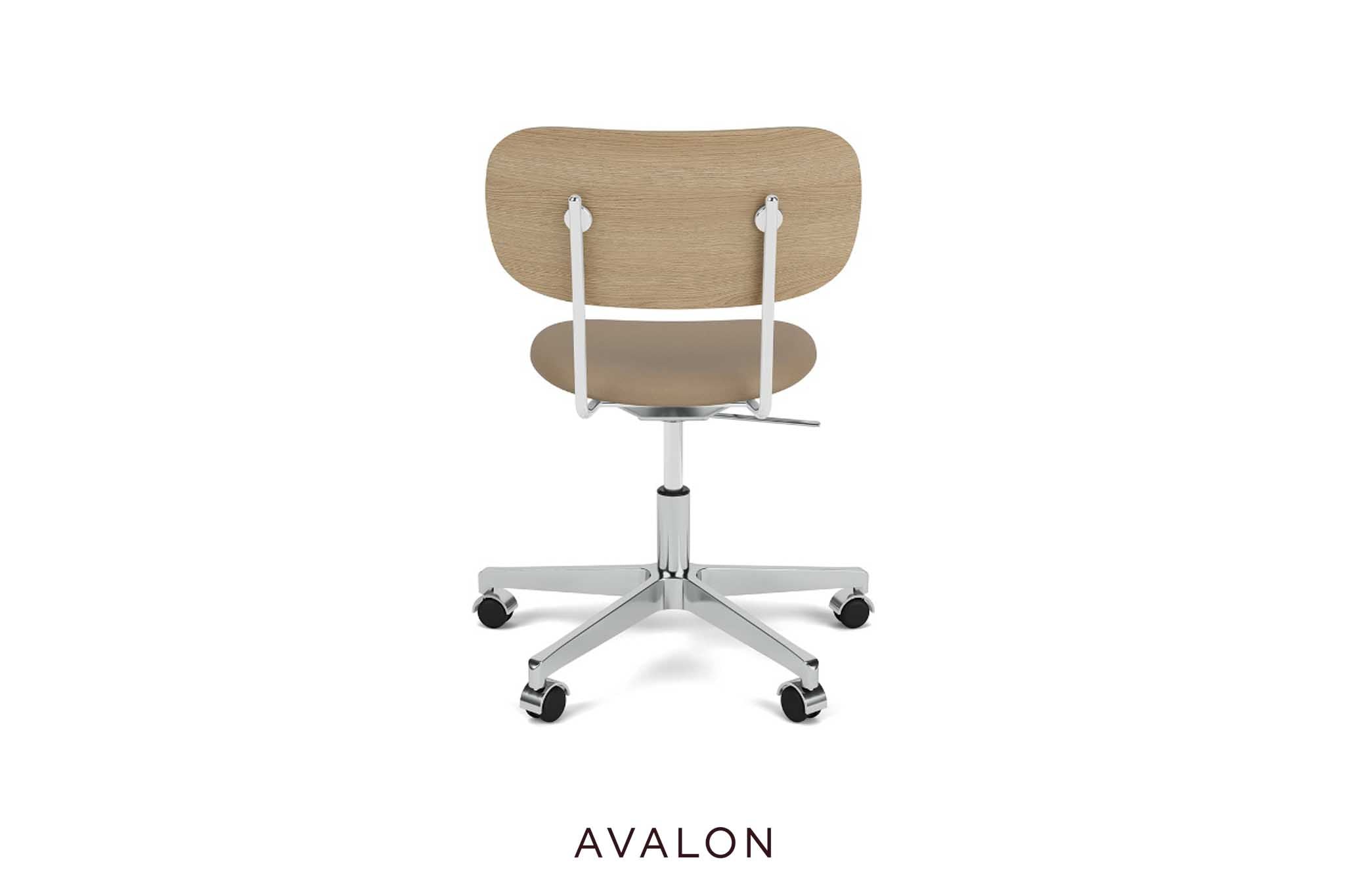 Dining room chair Audo Co Task chair | Seat upholstered, aluminum base