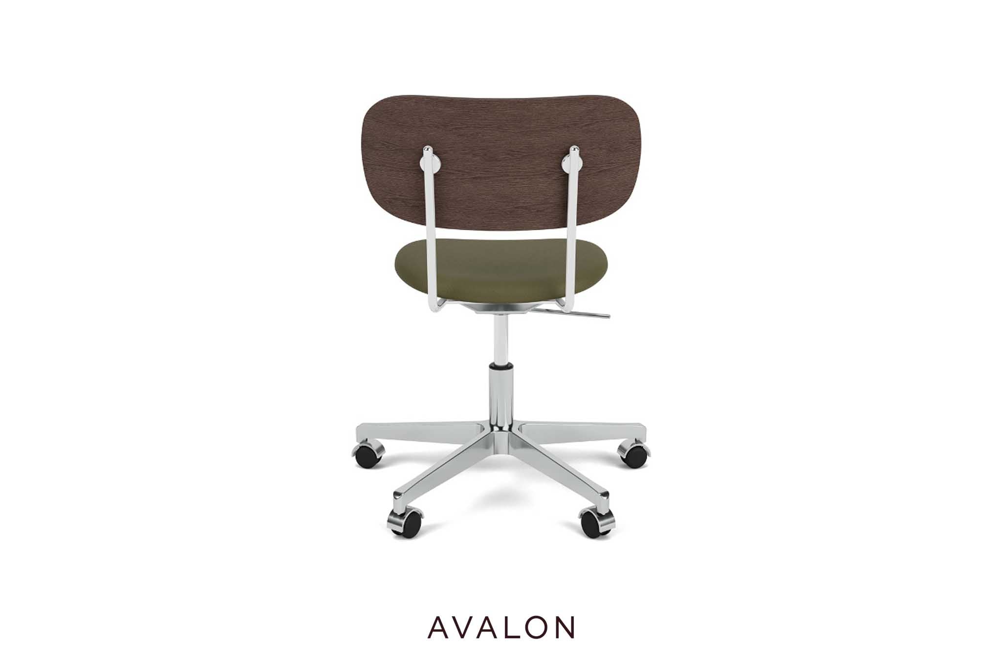 Dining room chair Audo Co Task chair | Seat upholstered, aluminum base