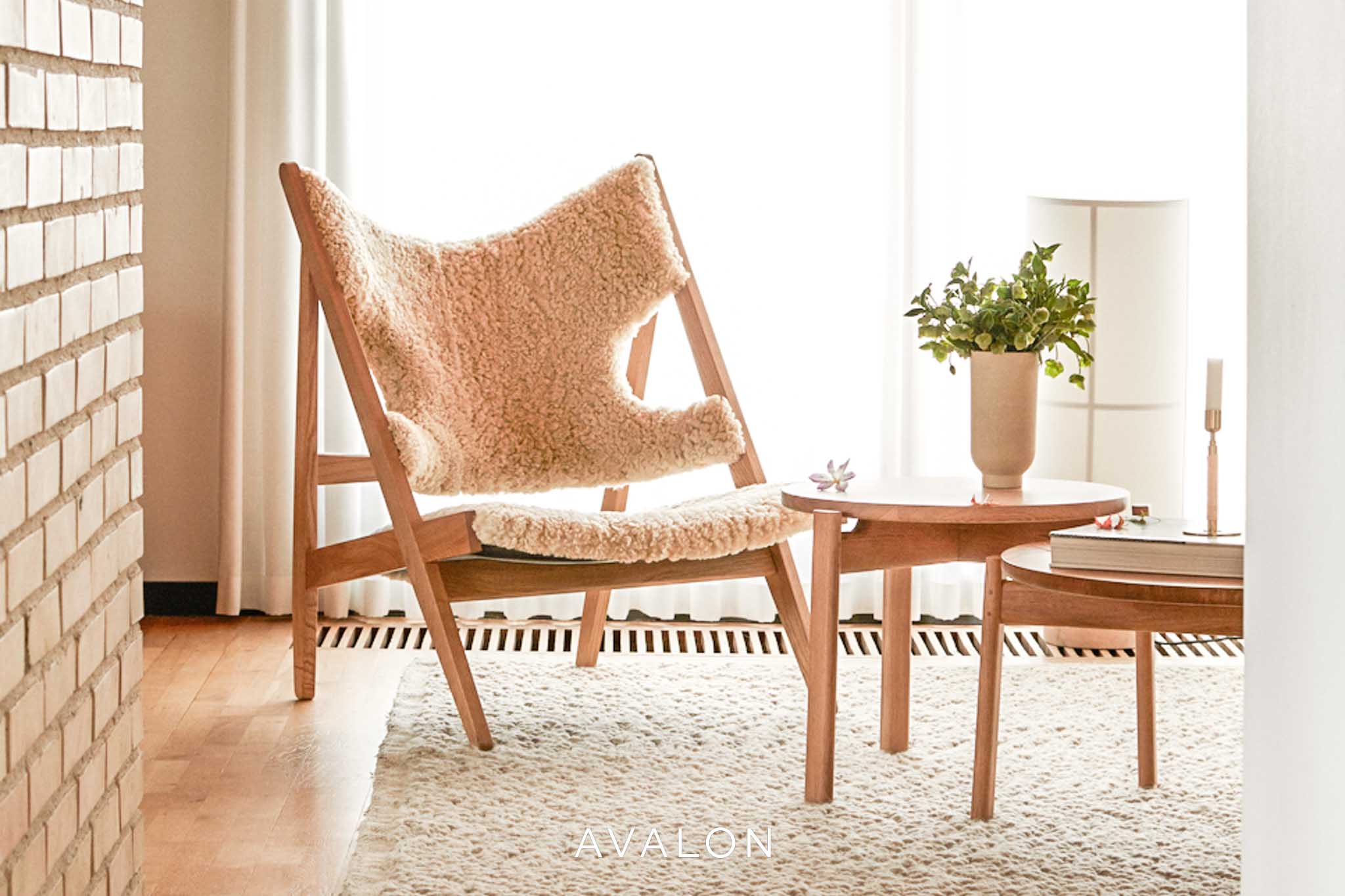 Lounge chair Audo Knitting lounge chair I sheepskin