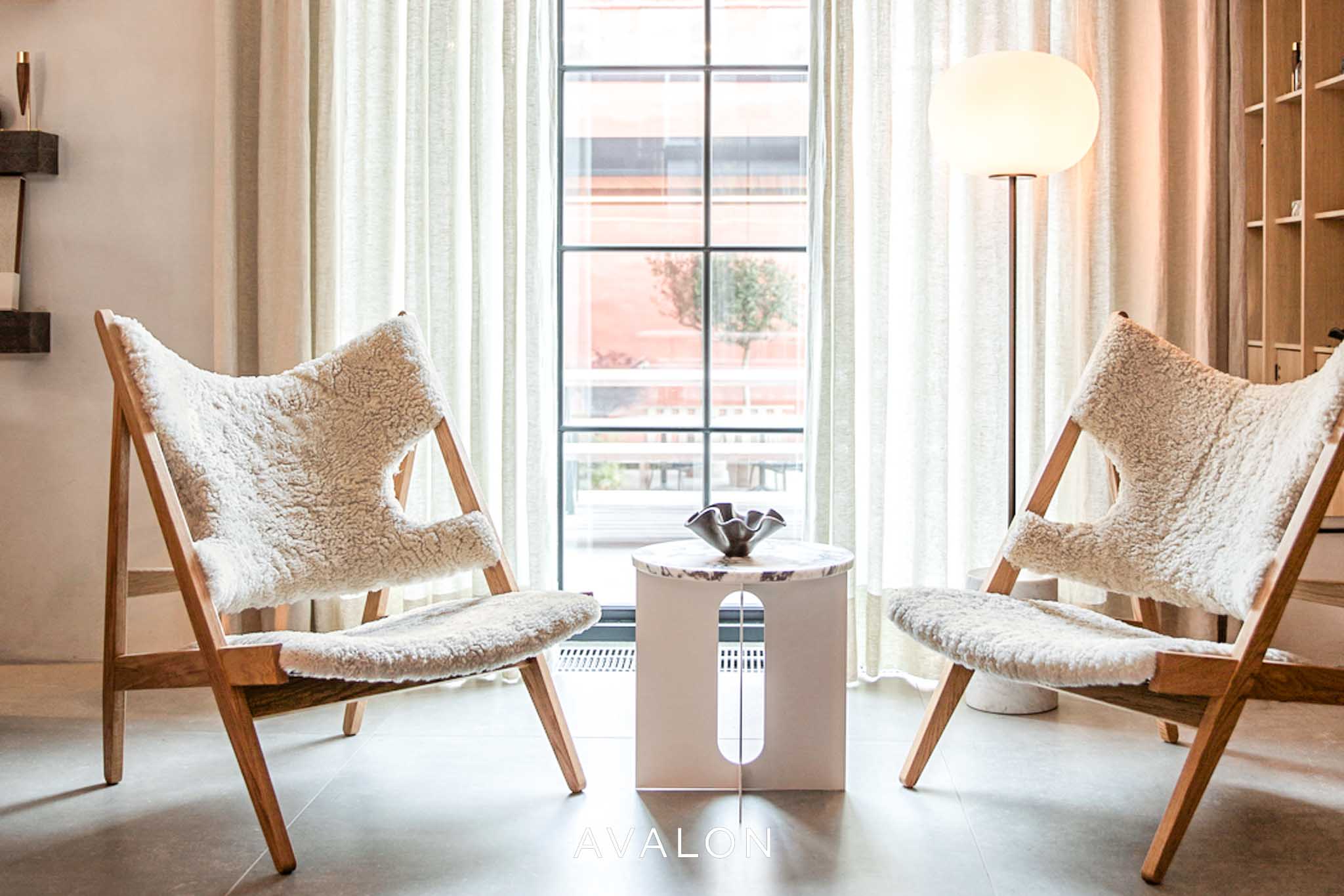 Lounge chair Audo Knitting lounge chair I sheepskin