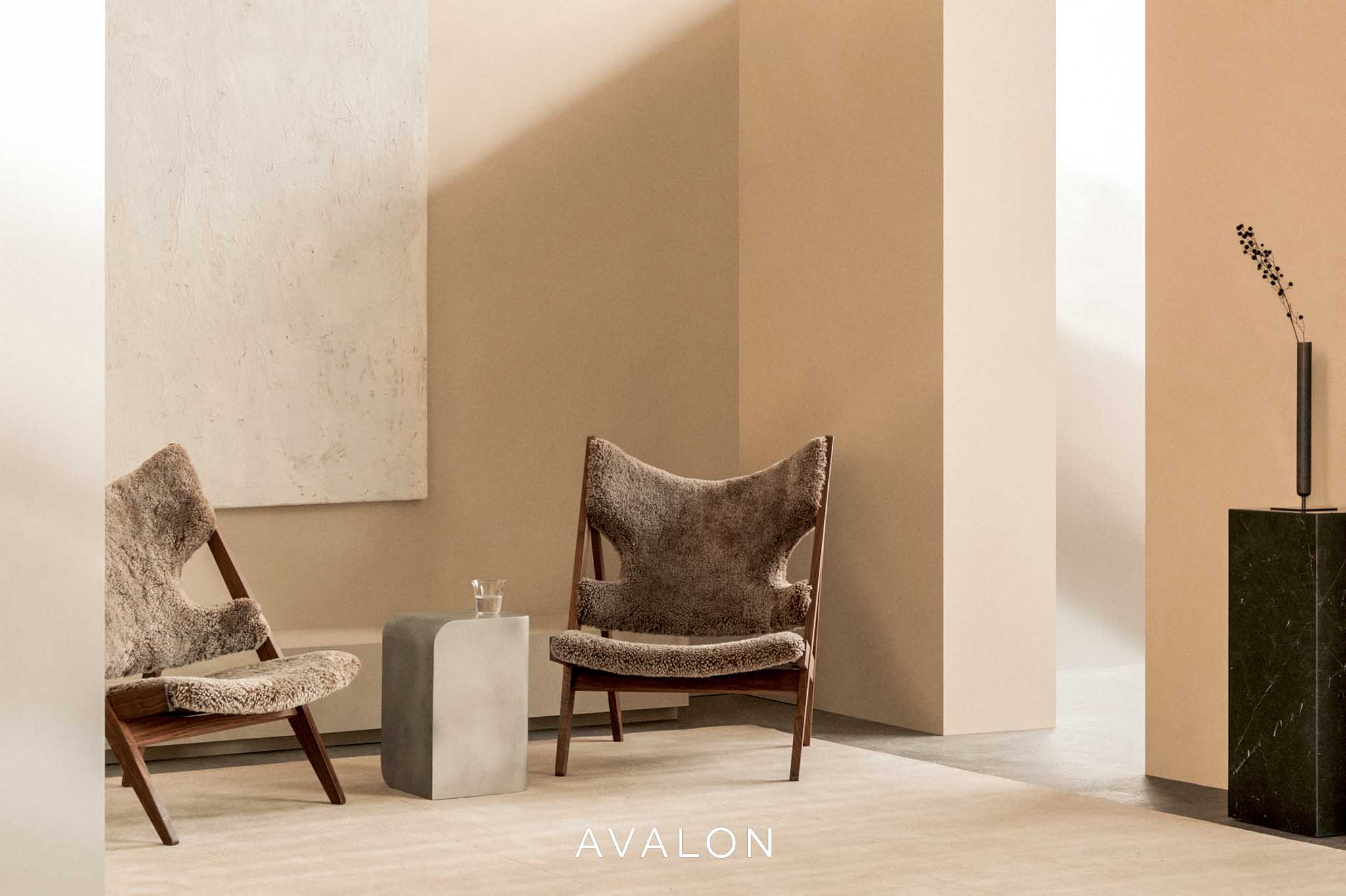 Lounge chair Audo Knitting lounge chair I sheepskin