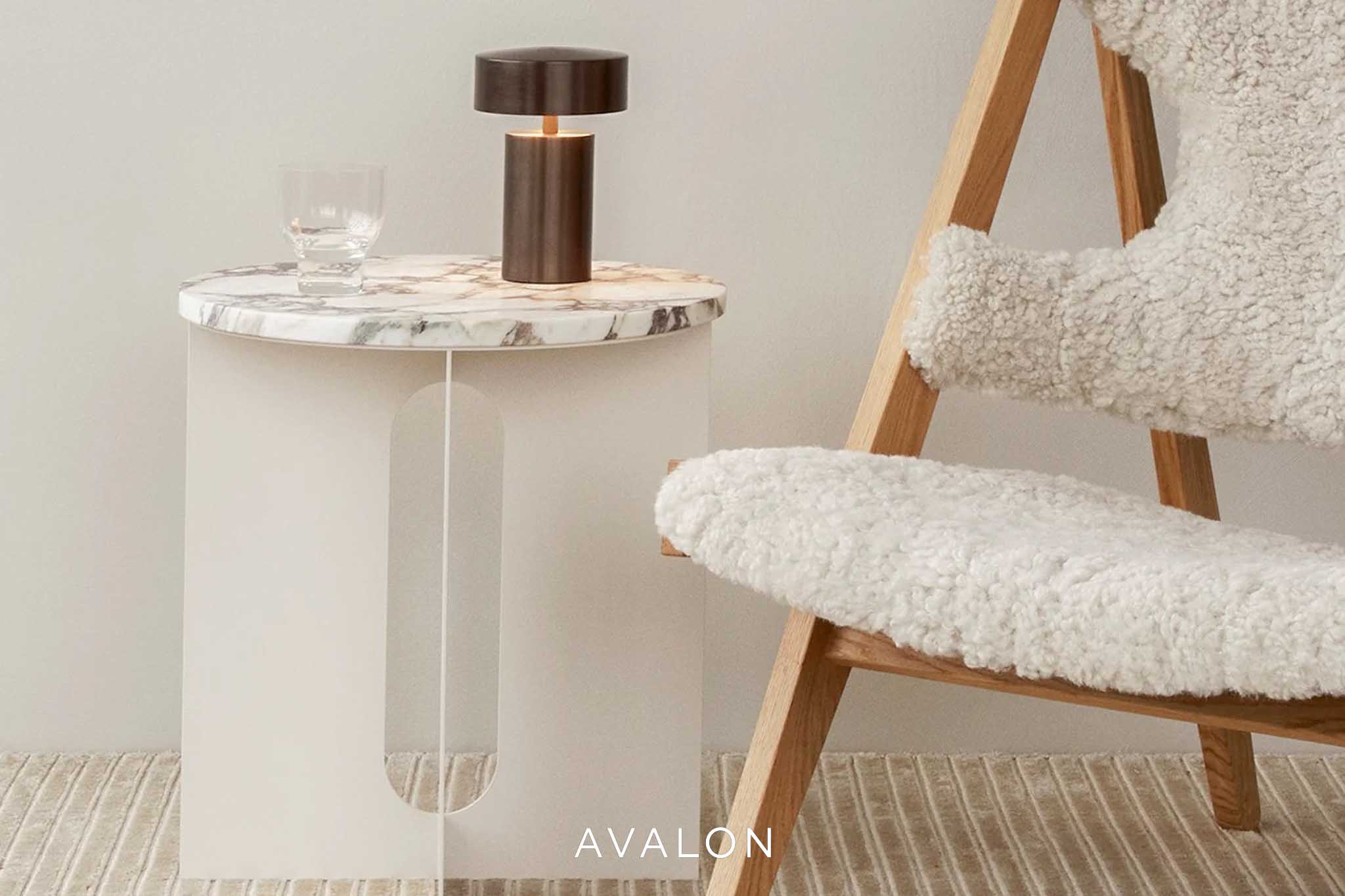 Coffee table top Audo Androgyne Ø42