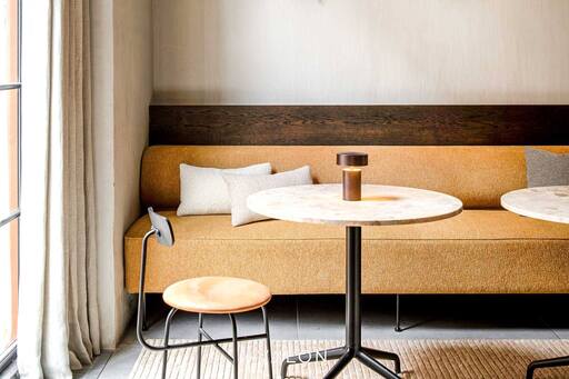 Dining room sofa Audo Eave dining sofa