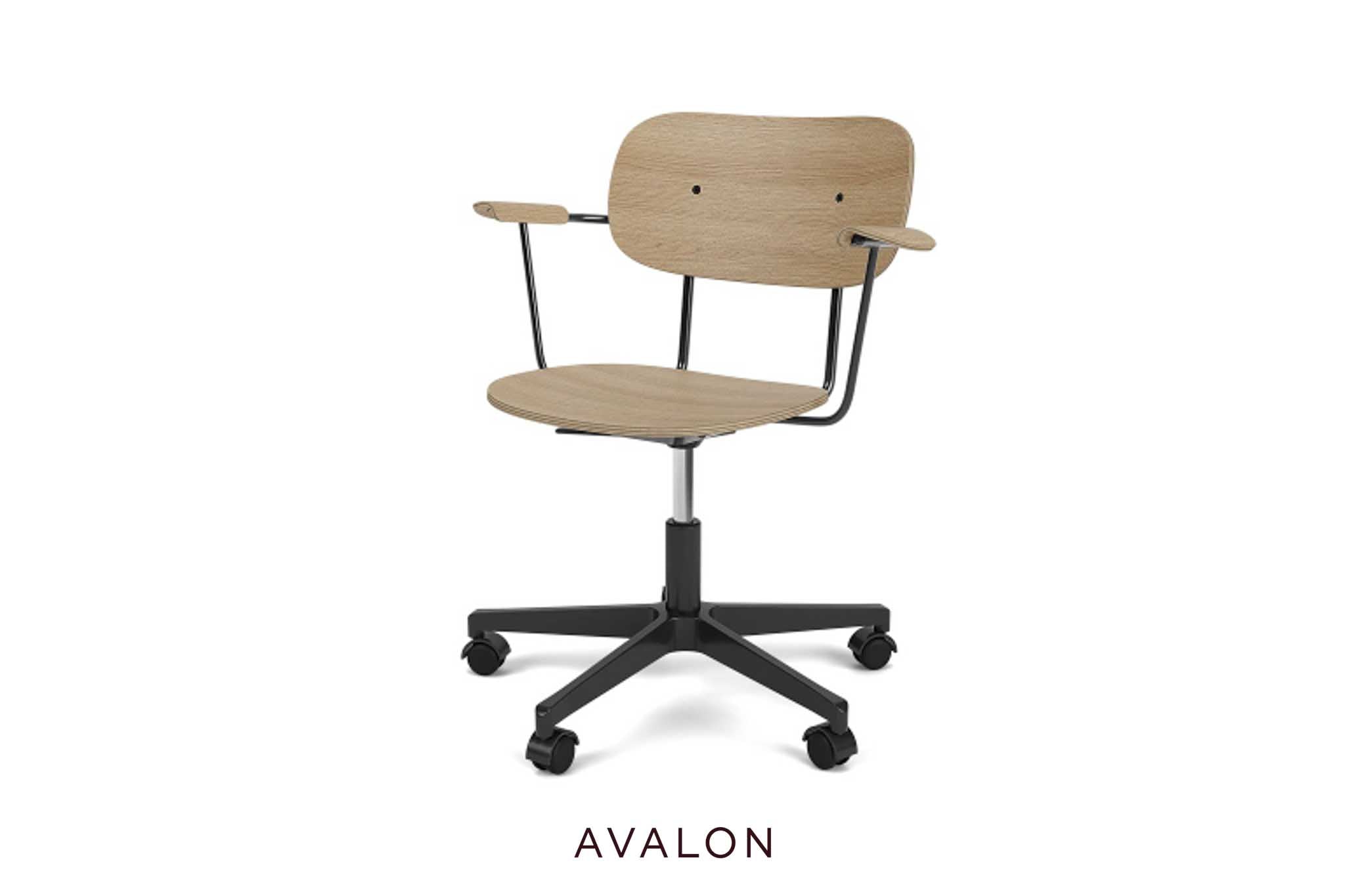 Eetkamerstoel Audo Co Task Chair - veneer w/armrest