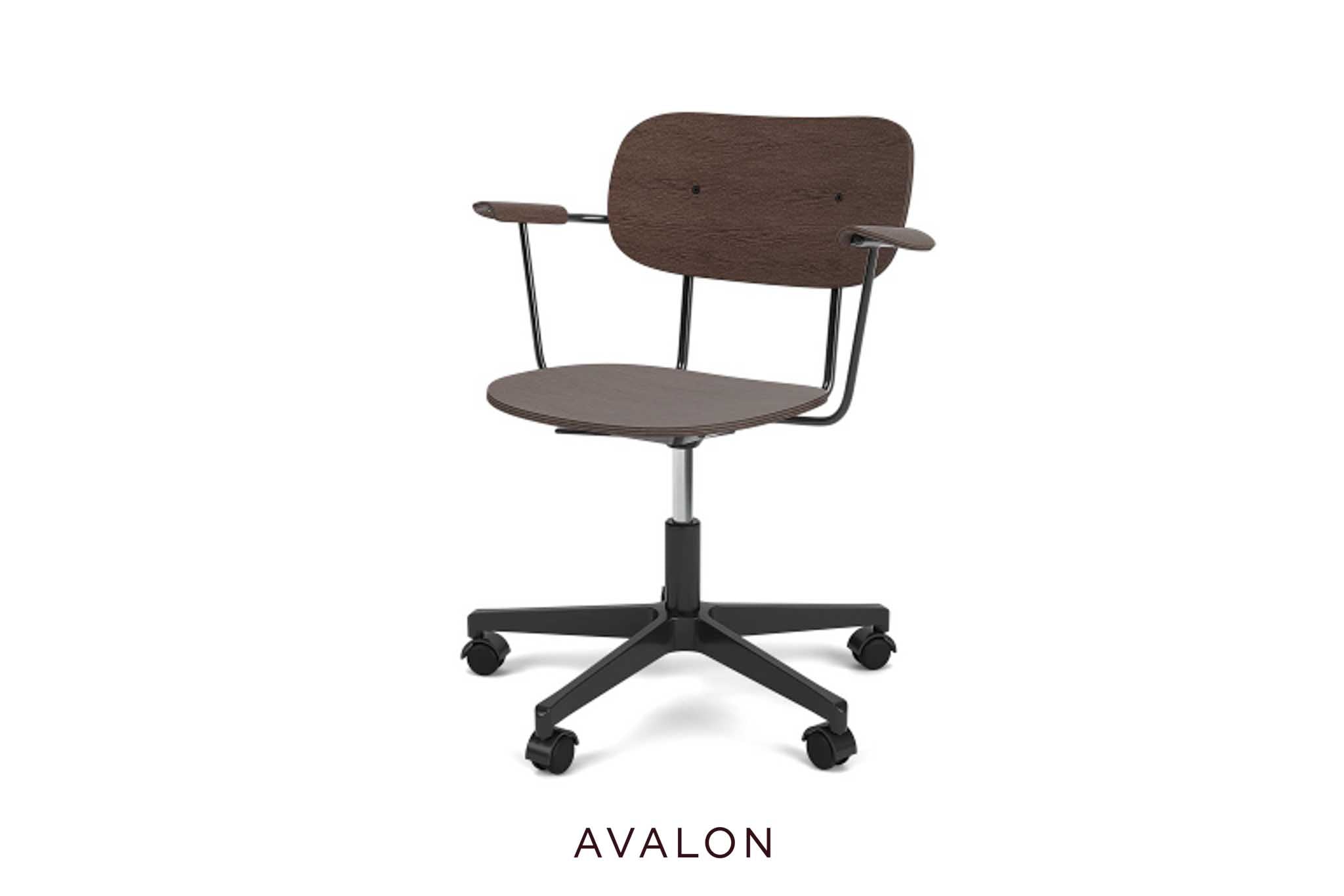 Eetkamerstoel Audo Co Task Chair - veneer w/armrest