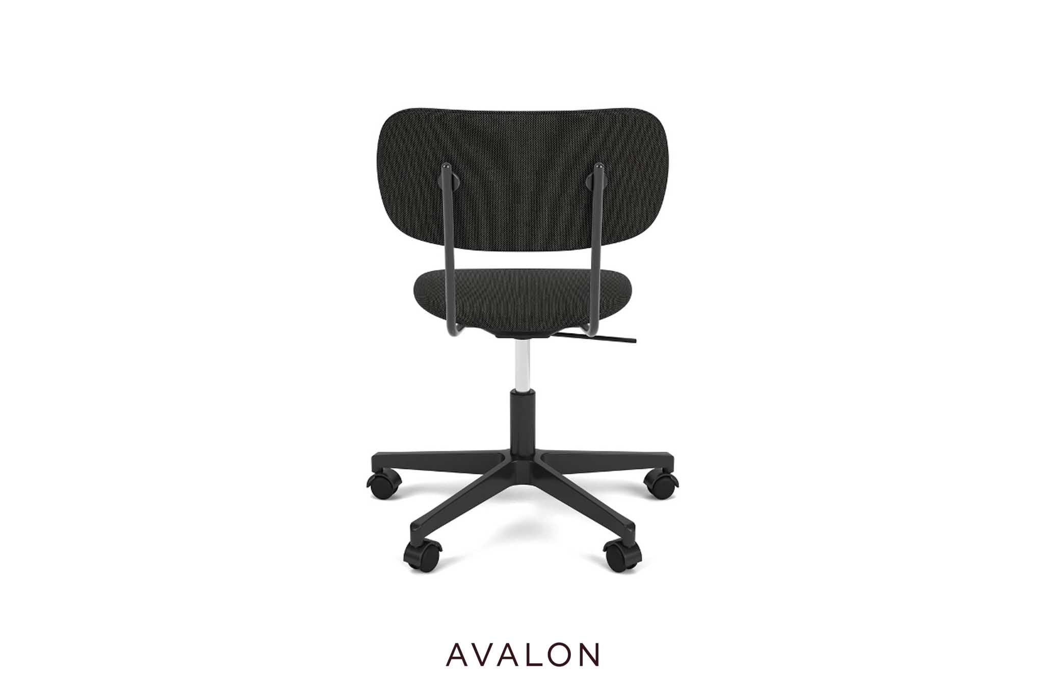 Eetkamerstoel Audo Co Task chair | Fully upholstered, black base