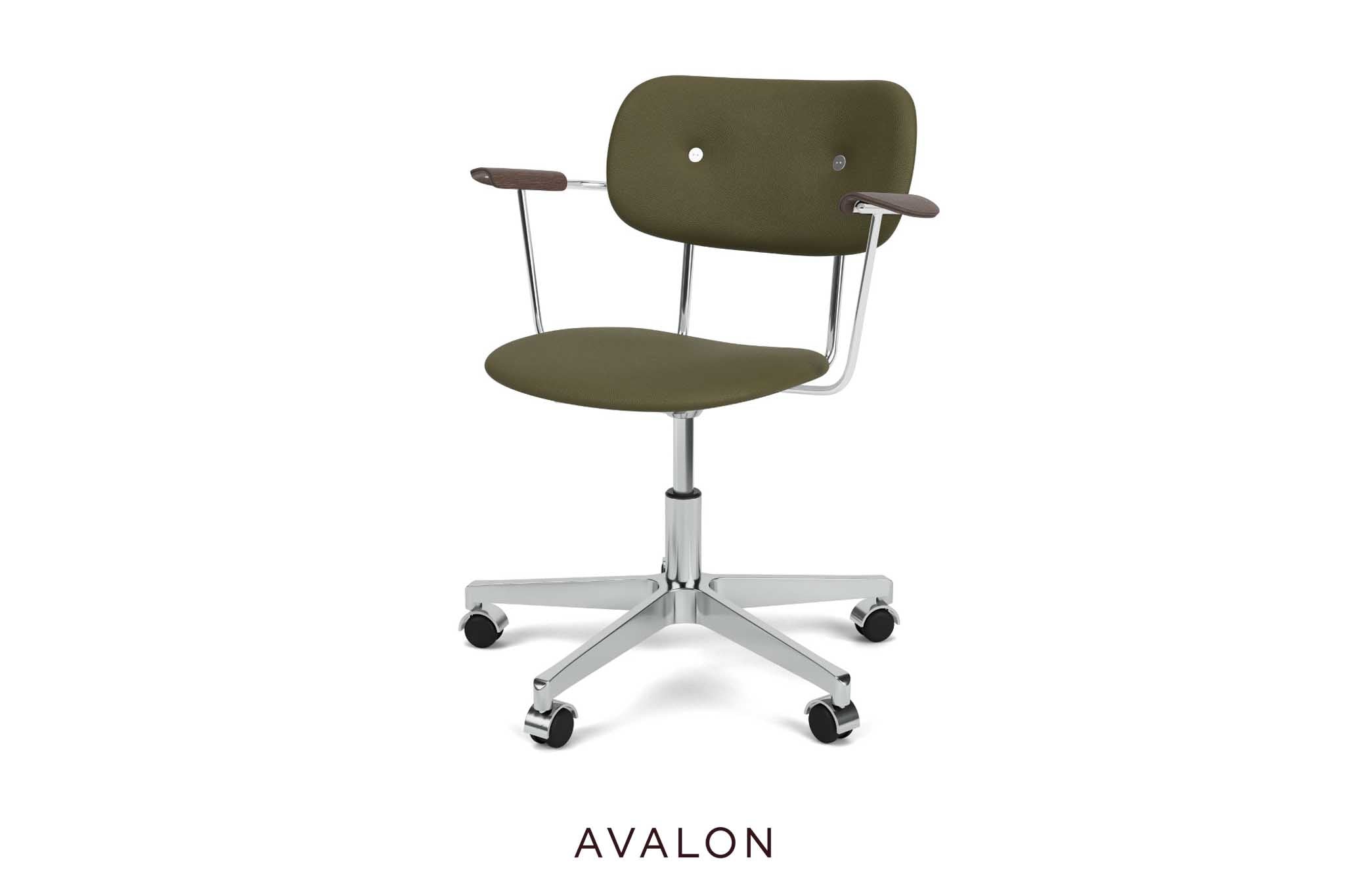 Eetkamerstoel Audo Co Task chair | Fully upholstered | met armleuning | aluminium base