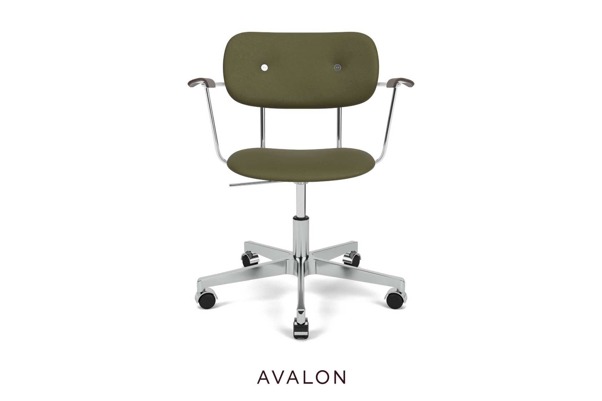 Eetkamerstoel Audo Co Task chair | Fully upholstered | met armleuning | aluminium base