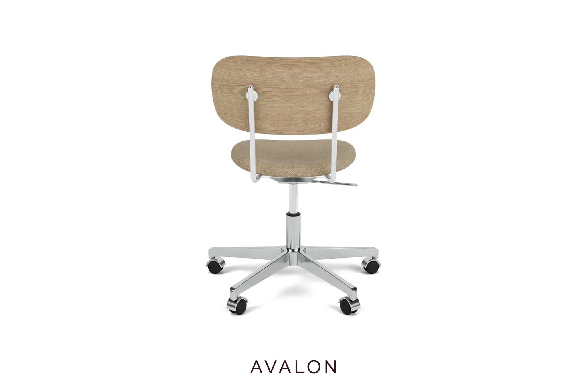 Eetkamerstoel Audo Co Task chair | Seat upholstered, aluminium base