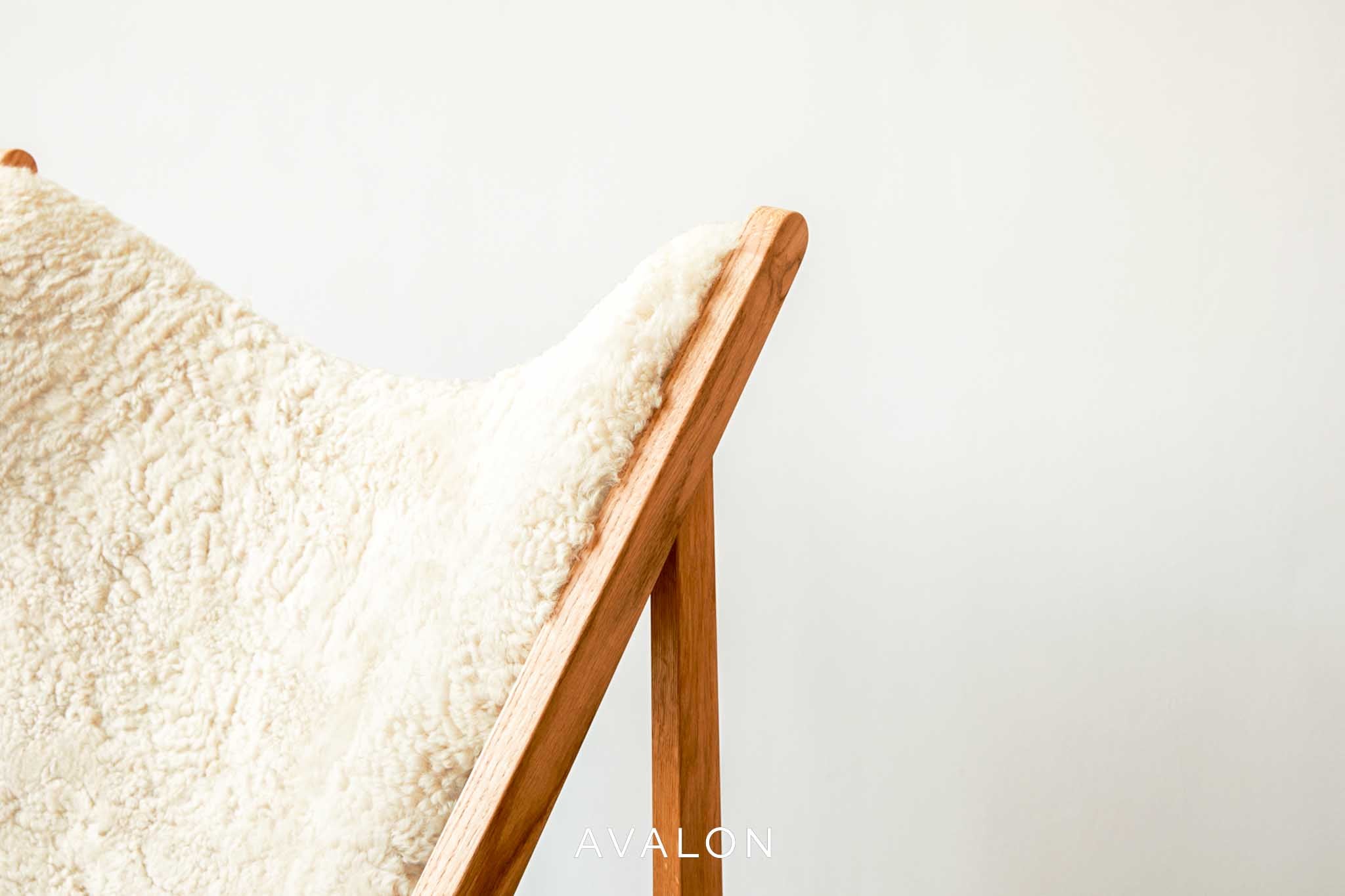 Loungestoel Audo Knitting lounge chair I sheepskin