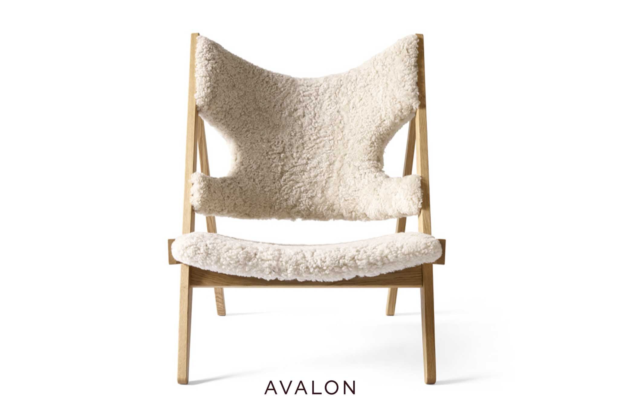 Loungestoel Audo Knitting lounge chair I sheepskin