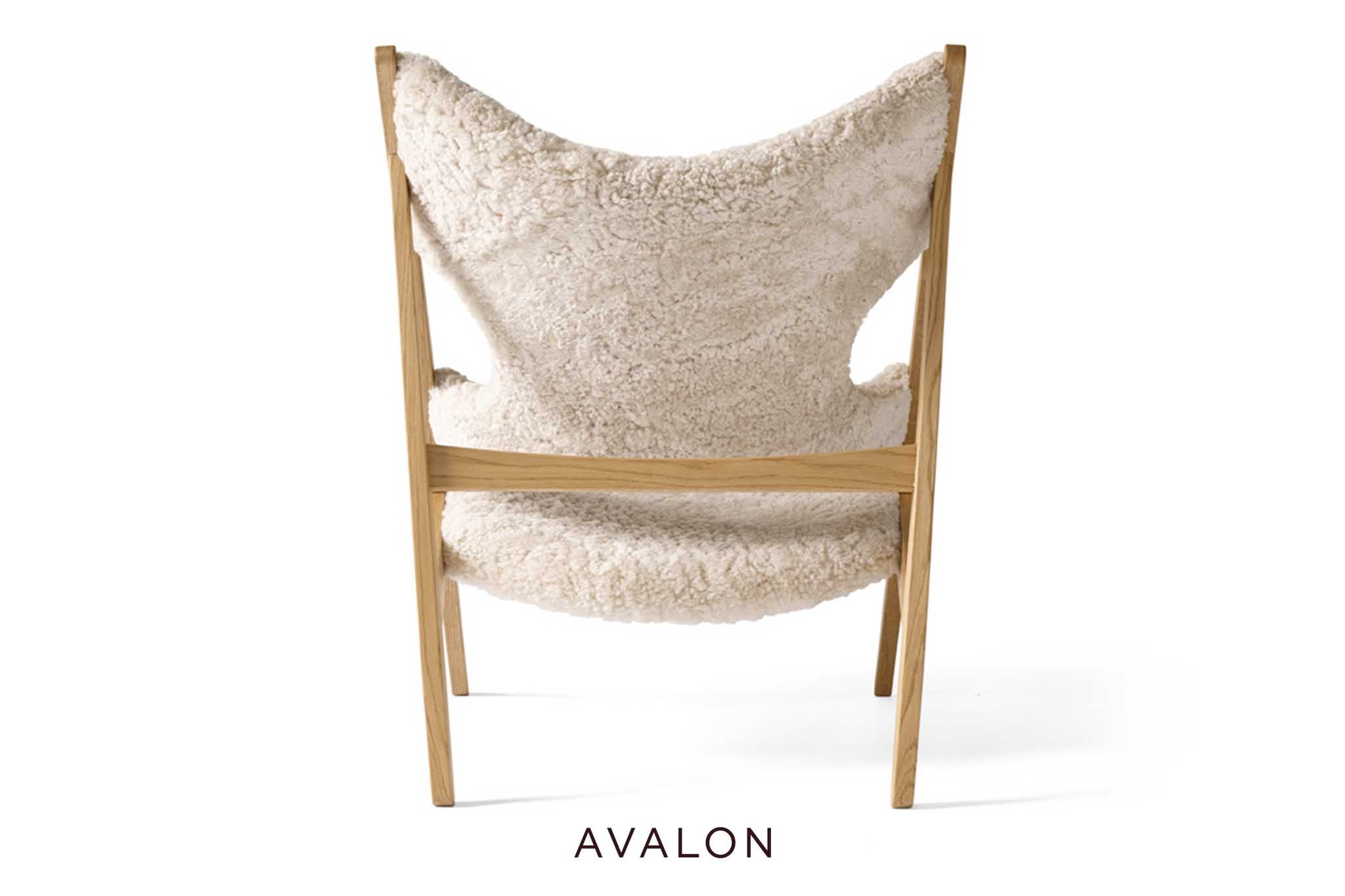 Loungestoel Audo Knitting lounge chair I sheepskin