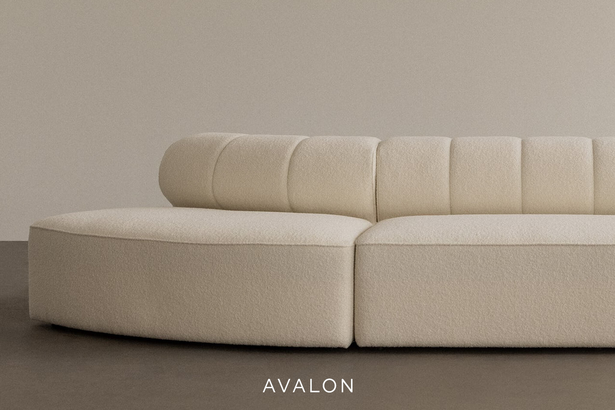 Sofa Audo Eave modular sofa 86 | convex open section